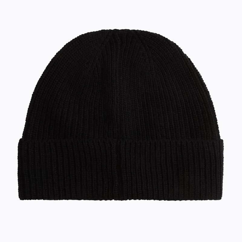 Férfi téli sapka Woolrich Knitted Ribbed Beanie black 2