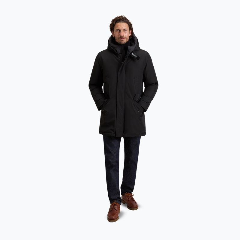 Férfi bélelt kabát Woolrich Polar High Collar Parka black 2