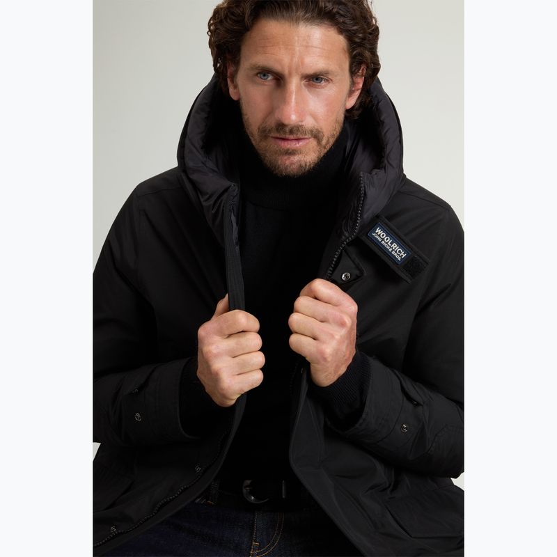 Férfi bélelt kabát Woolrich Polar High Collar Parka black 4