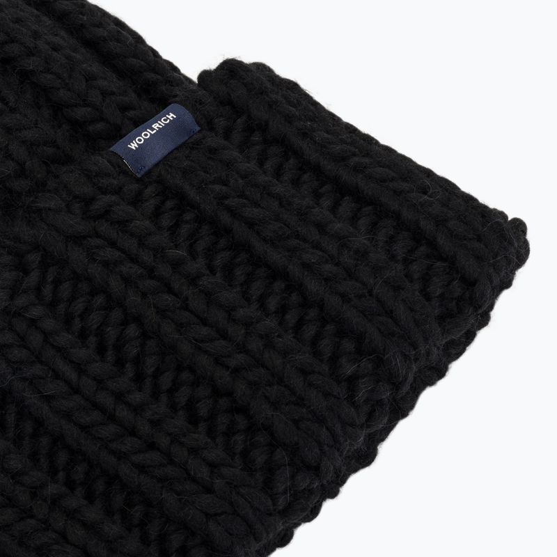 Női téli sapka Woolrich Chunky Beanie 2026 black 3
