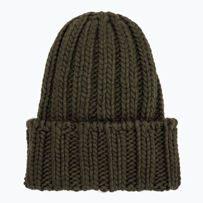 Női téli sapka Woolrich Chunky Beanie dark green 2