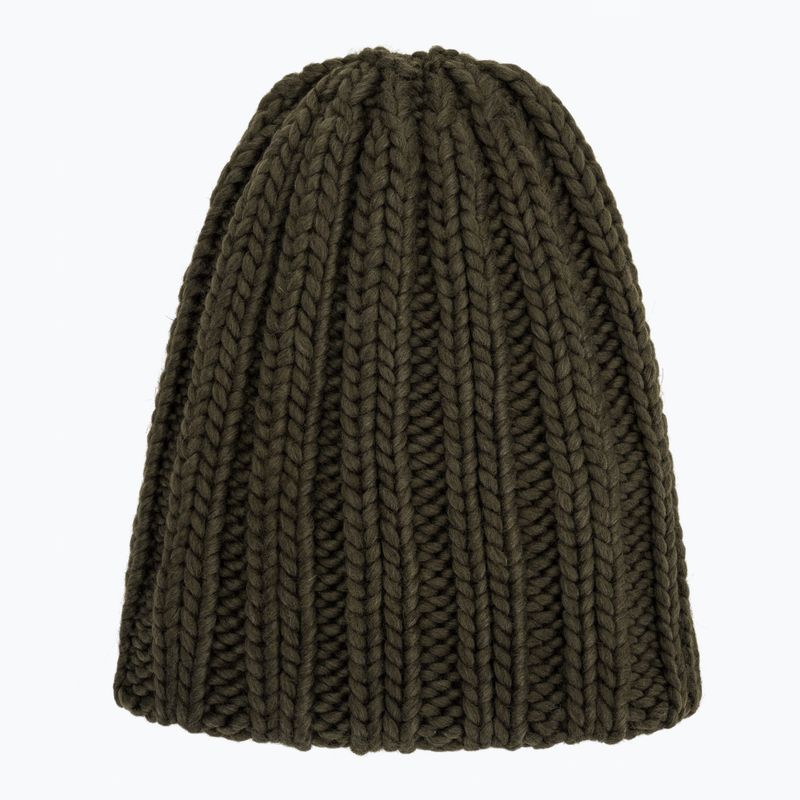 Női téli sapka Woolrich Chunky Beanie dark green 4