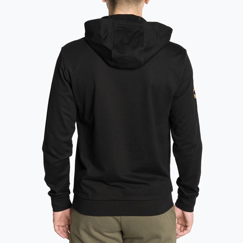 Férfi pulóver EA7 Emporio Armani Train Logo Series Hoodie Extended Logo Coft black/gold logo 2