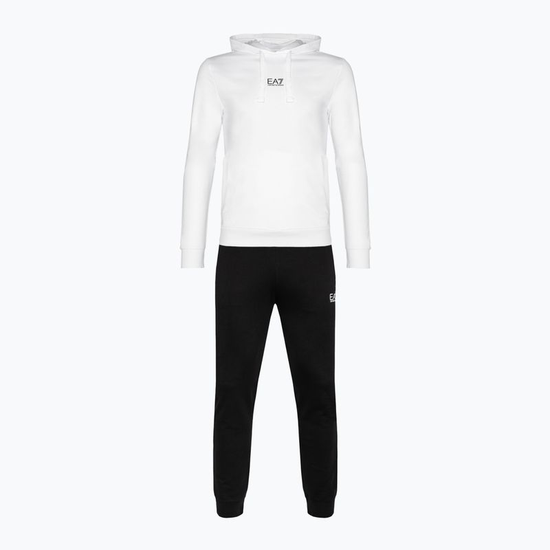 Férfi melegítő EA7 Emporio Armani Train Core ID Hoodie Coft white/black