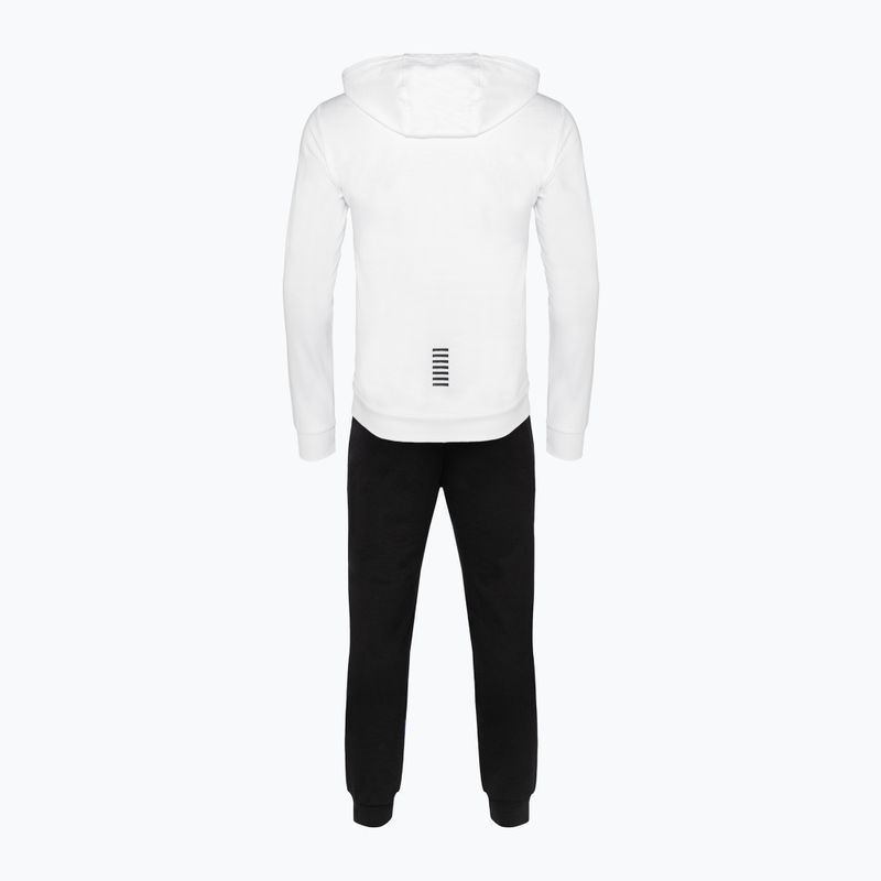 Férfi melegítő EA7 Emporio Armani Train Core ID Hoodie Coft white/black 2