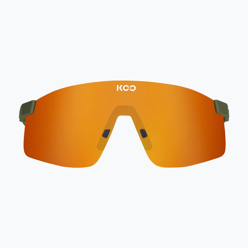 Napszemüveg Koo Nova olive green matt/orange mirror 2