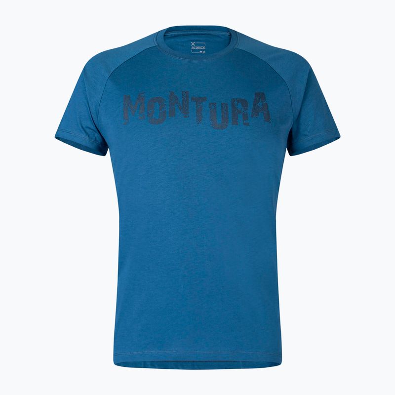 férfi póló Montura Karok deep blue delave