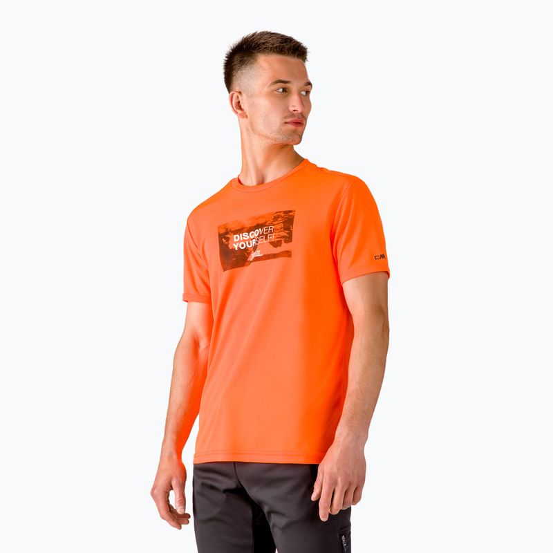 Férfi CMP trekking póló narancssárga 30T5057/C706