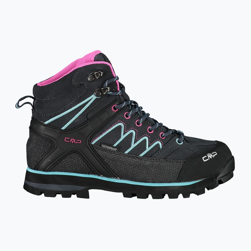 Női trekking cipő CMP Moon Mid WP antracite/acqua 9