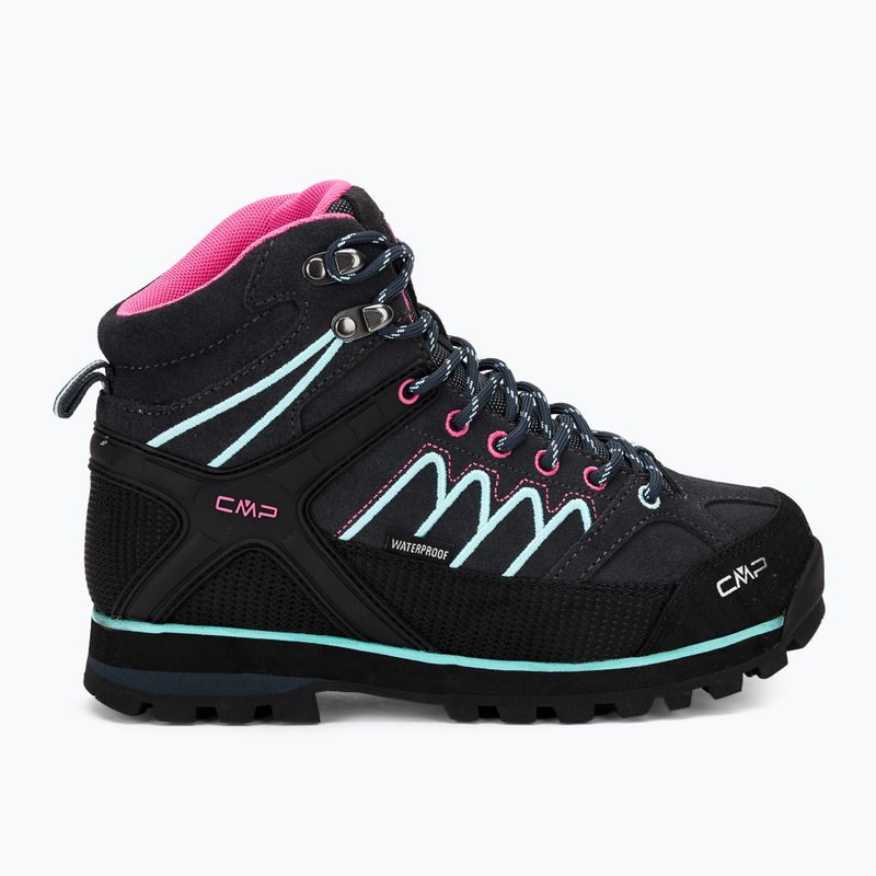 Női trekking cipő CMP Moon Mid WP antracite/acqua 2