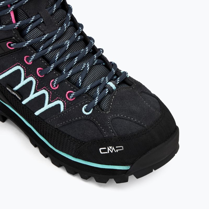 Női trekking cipő CMP Moon Mid WP antracite/acqua 7