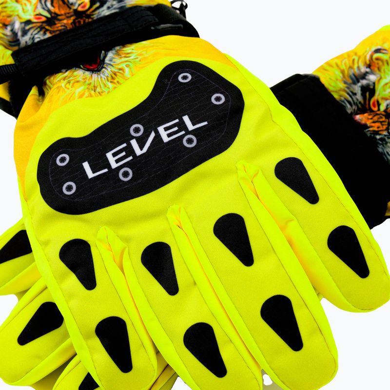 Gyermek síelő kesztyű Level Junior sárga 4152 5