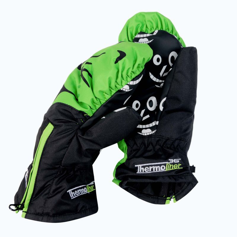 Gyermek snowboard kesztyű Level Lucky Mitt zöld 4146