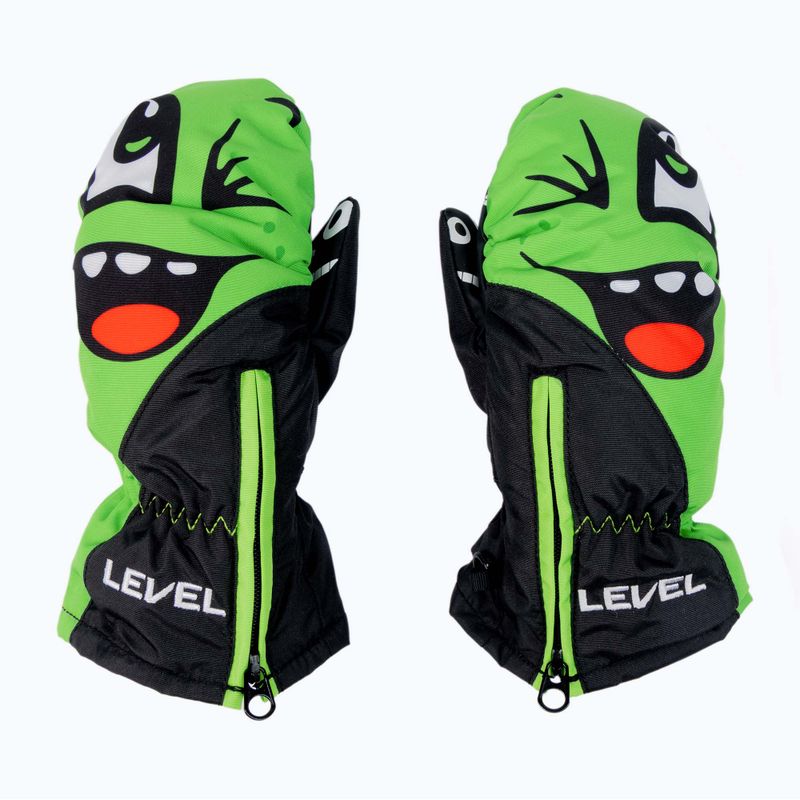 Gyermek snowboard kesztyű Level Lucky Mitt zöld 4146 2