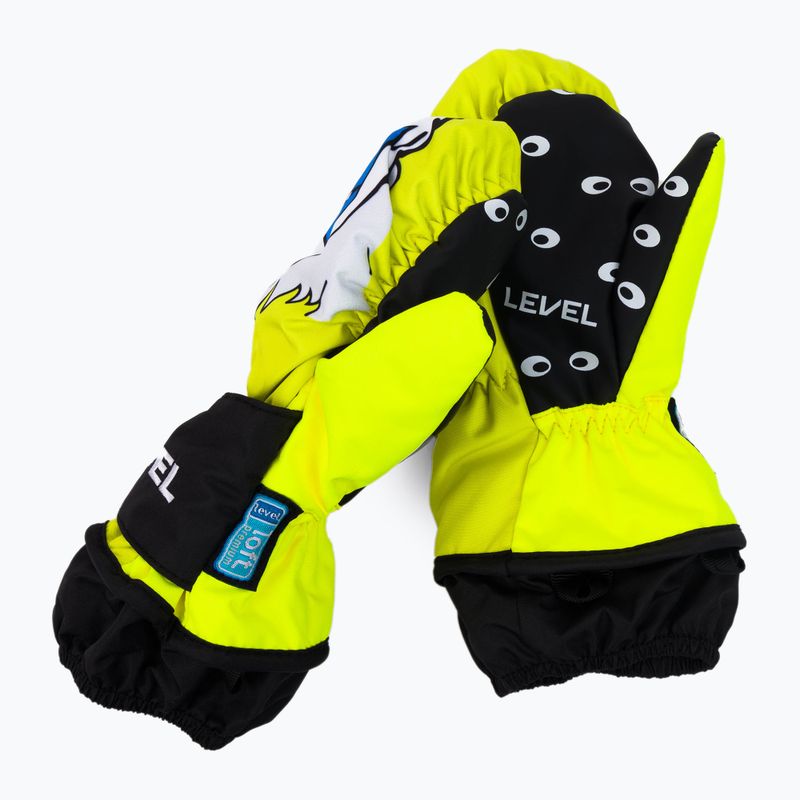Gyermek snowboard kesztyű Level Animal Mitt kék-piros 4174