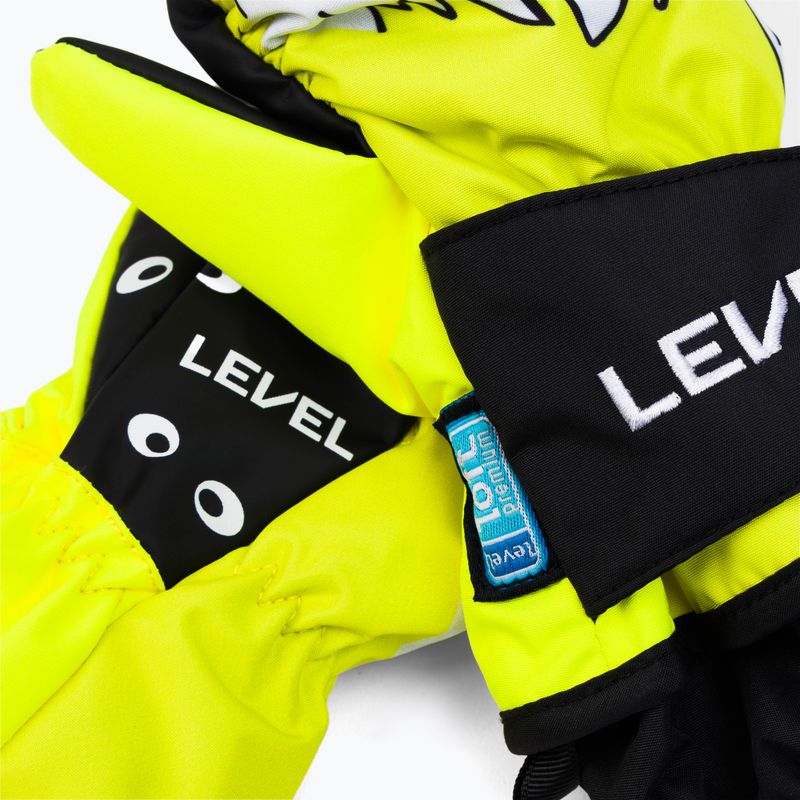 Gyermek snowboard kesztyű Level Animal Mitt kék-piros 4174 4
