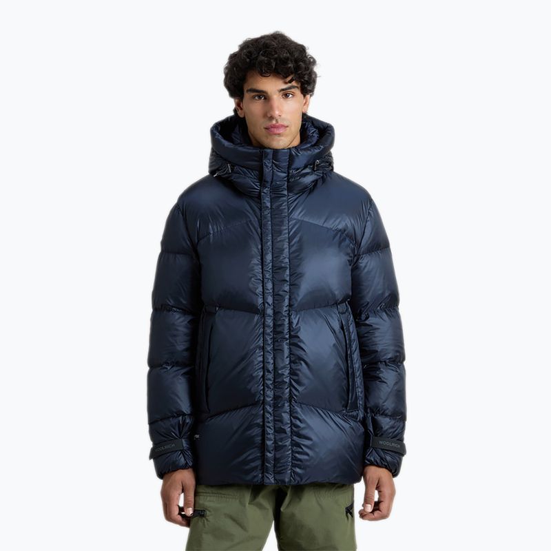 Férfi Woolrich Pertex Puffer kabát melton kék