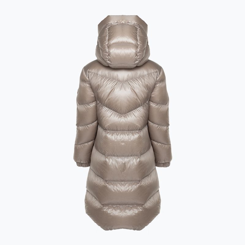 Woolrich női kabát Aliquippa Long Puffer világos taupe 2