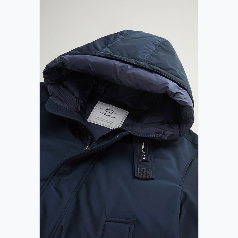 Férfi Woolrich Polar High Collar Parka melton kék 6