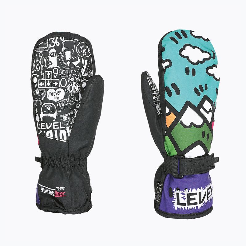 Level Junior Mitt gyermek síelő kesztyű lila 4152JM 8