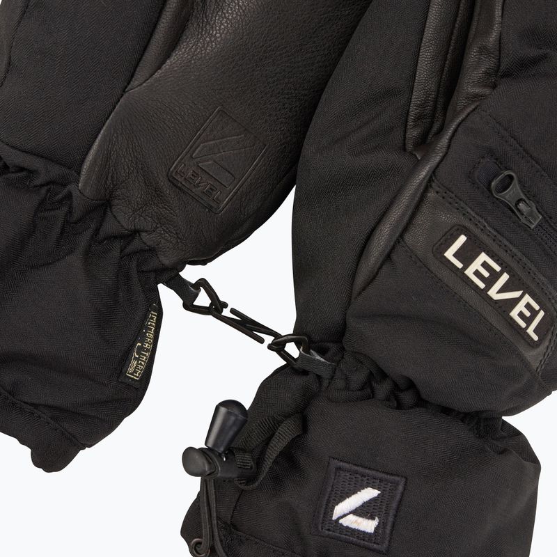 Síkesztyű Level Switchback Mitt black 5