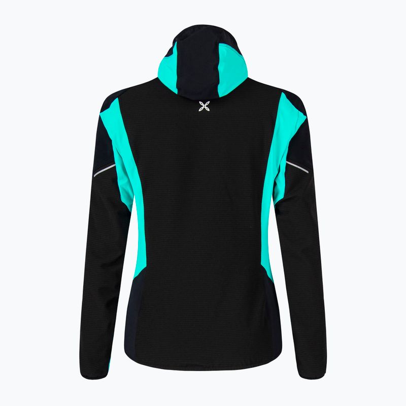 Női Montura Premium Wind Hoody nero/ápoló kék kabát 2