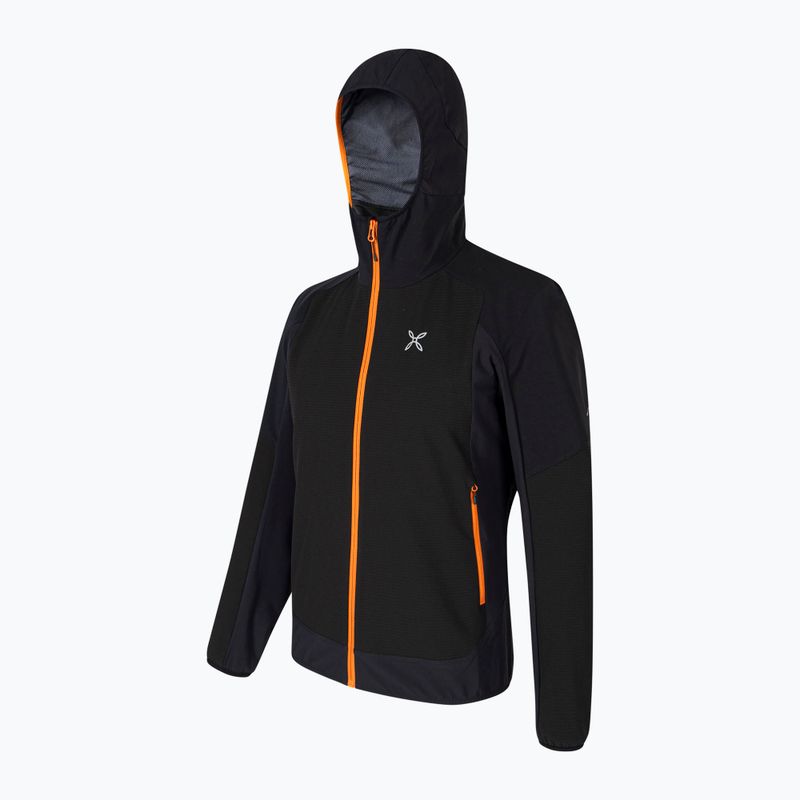 Férfi Montura Premium Wind Hoody nero/mandarino kabát 3