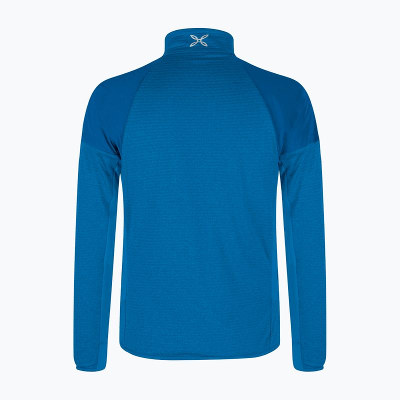 Férfi pulóver Montura Thermal Grid 2 Maglia deep blue/ orange 2