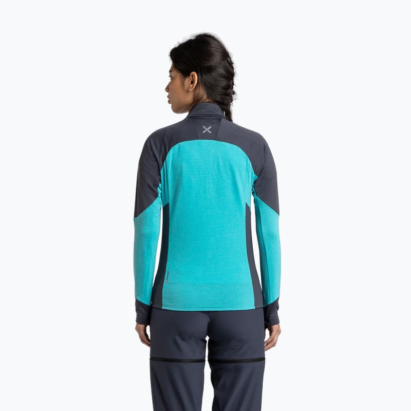 Montura Rise Maglia női pulóver türkizkék/grafit kék 2