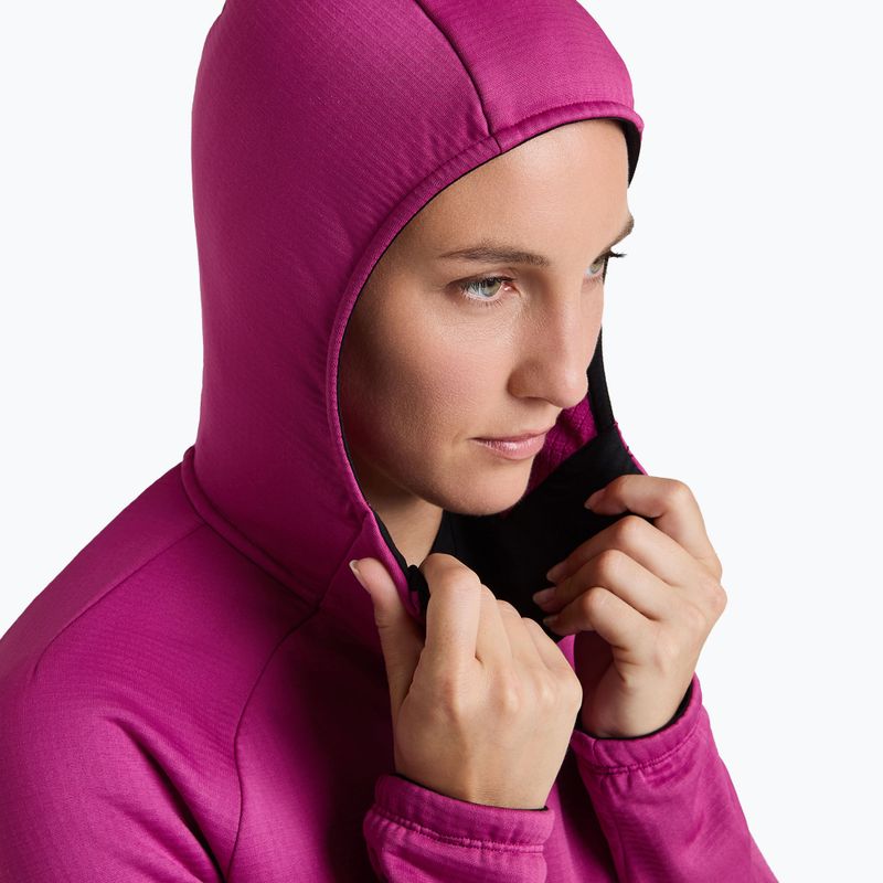 Női pulóver Montura Fadis Grid Hooded Maglia red 5