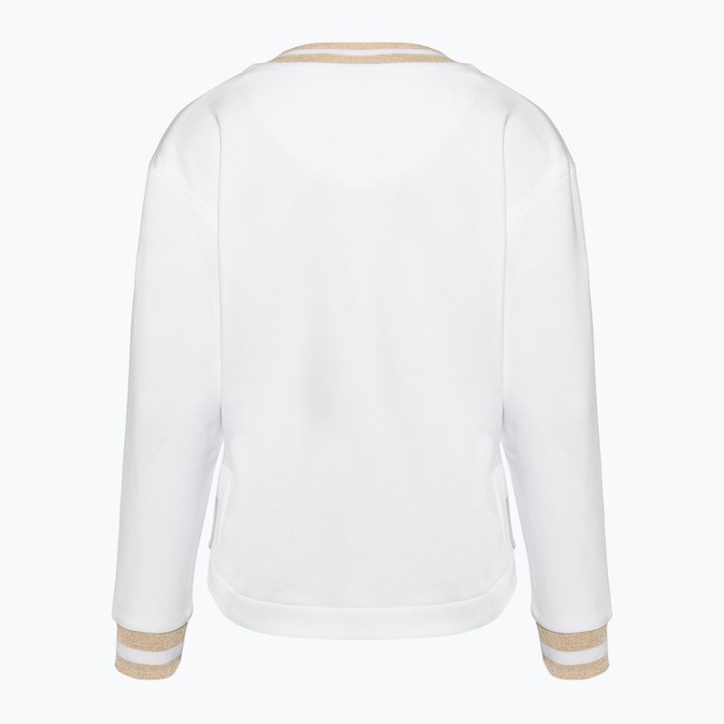 Női pulóver Aeronautica Militare Lady V-Neck bianco ottico 2