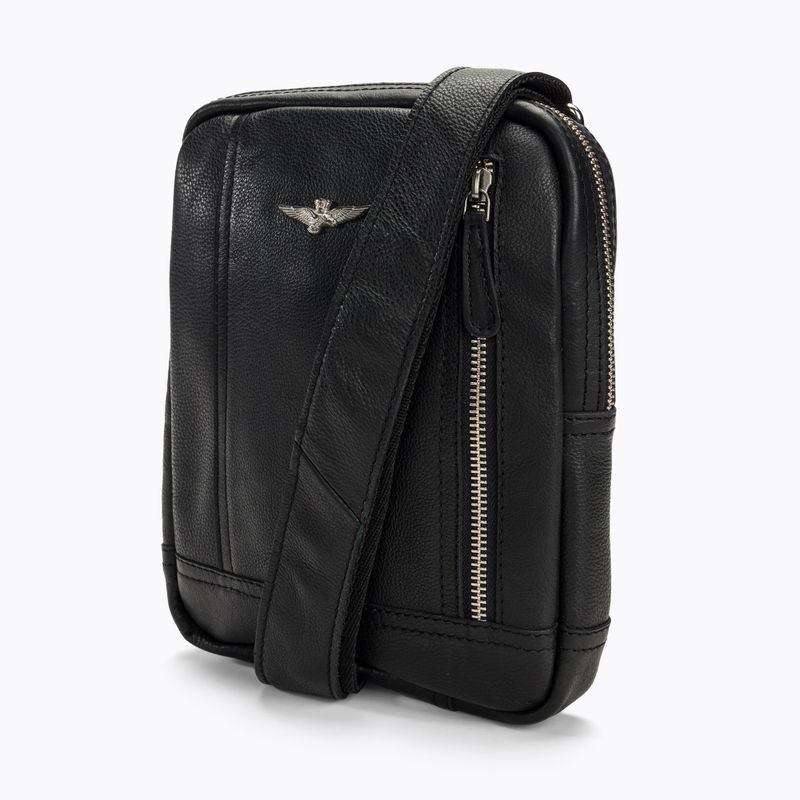 Férfi táska Aeronautica Militare Leather Shoulder black 2