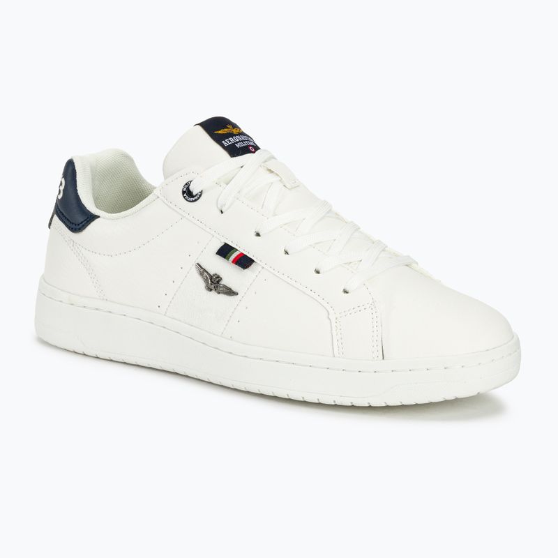 Férfi cipő Aeronautica Militare Eco Leather With Eagle off white