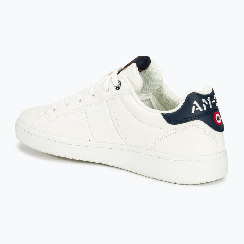 Férfi cipő Aeronautica Militare Eco Leather With Eagle off white 3
