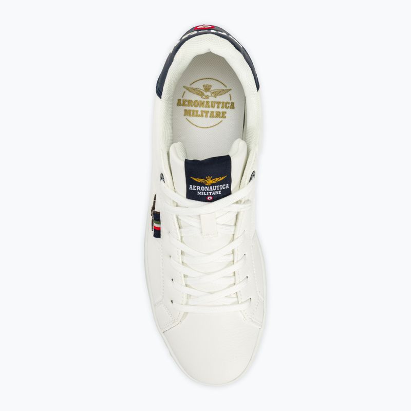Férfi cipő Aeronautica Militare Eco Leather With Eagle off white 5