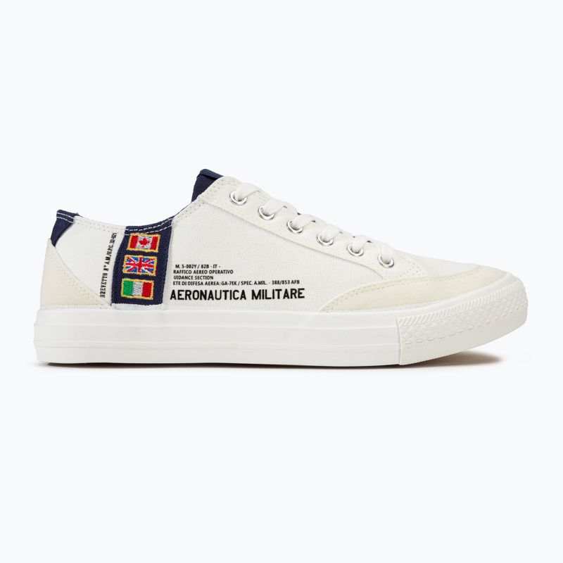 Férfi cipő Aeronautica Militare Cotton With Patch off white 2
