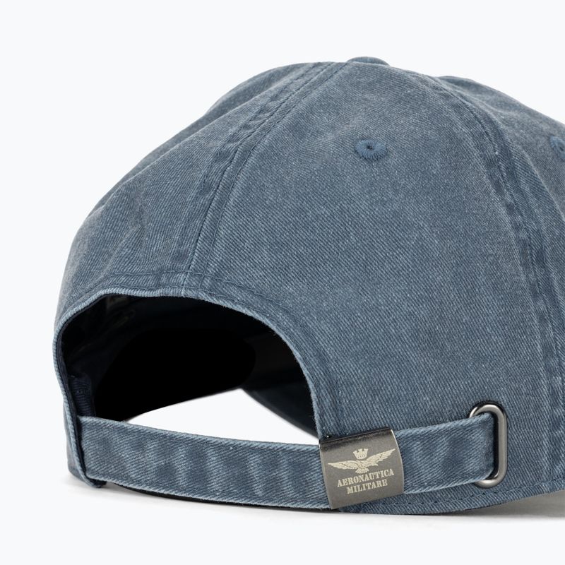 Férfi baseballsapka Aeronautica Militare Pigment Treated blue navy 4