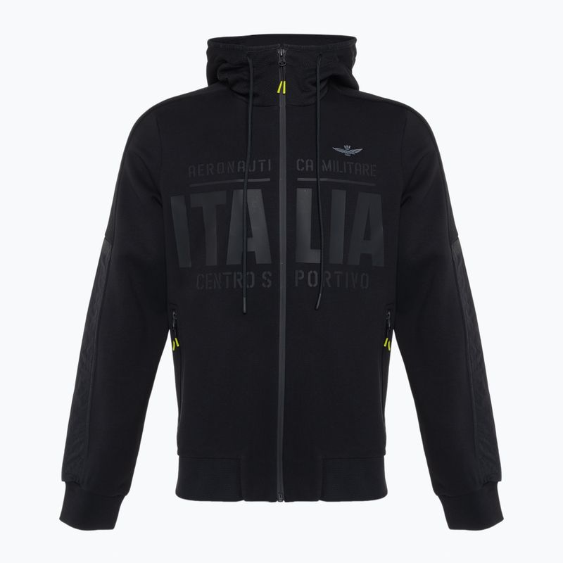 Férfi pulóver Aeronautica Militare Sport jet black
