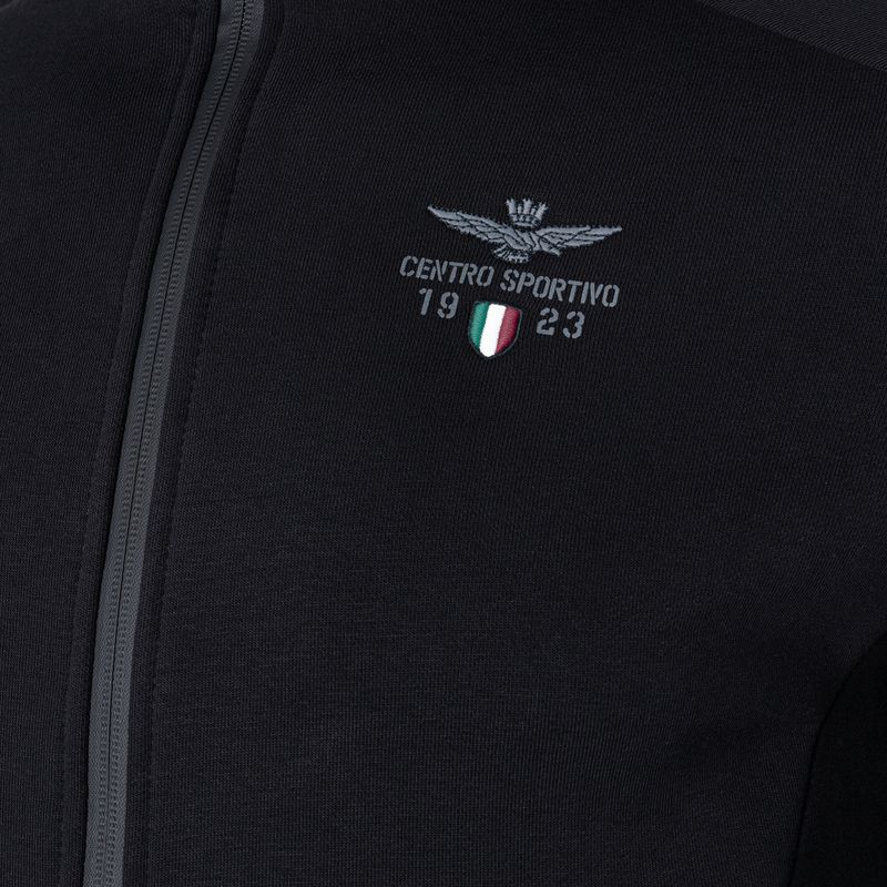 Férfi pulóver Aeronautica Militare Sport jet black 5