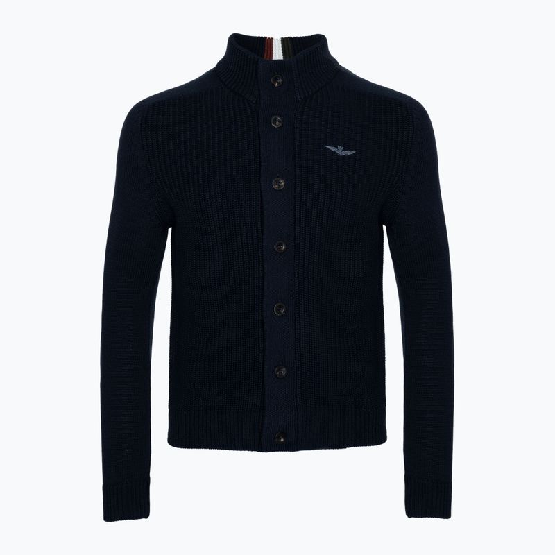 Férfi pulóver Aeronautica Militare Heritage dark blue