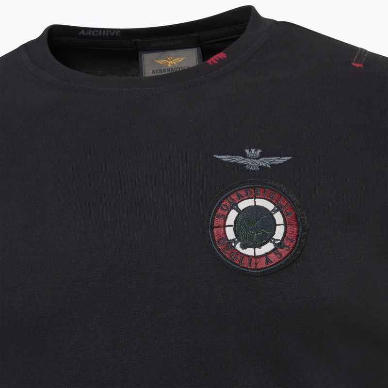 Férfi hosszú ujjú felső Aeronautica Militare Flying Team jet black 3