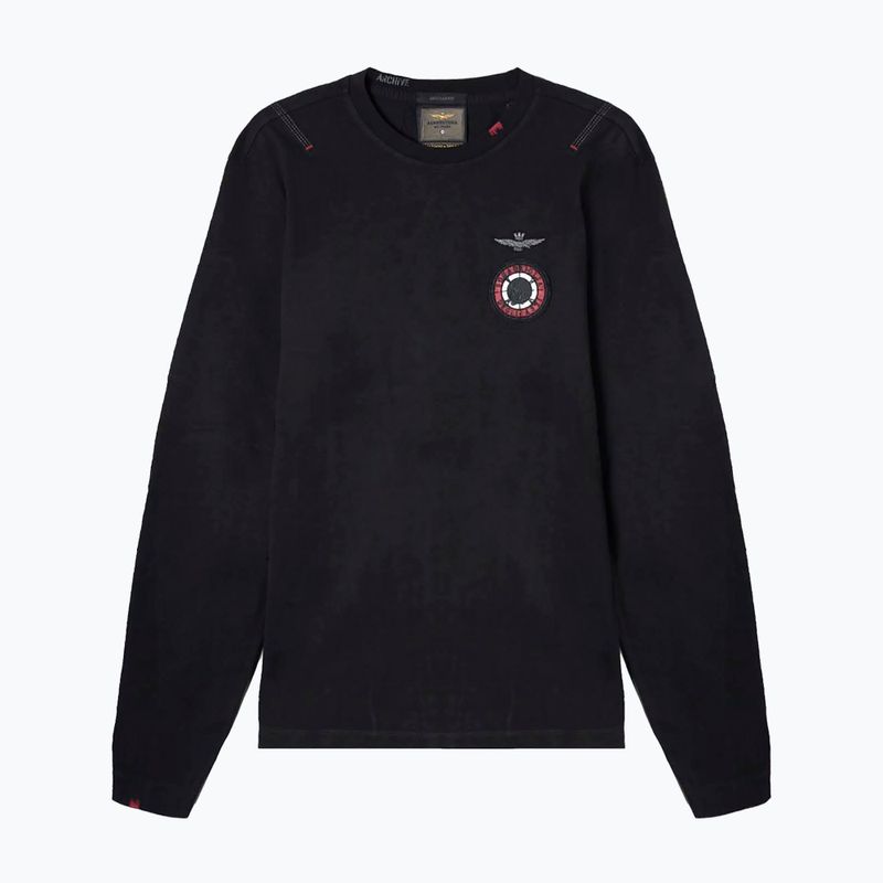 Férfi hosszú ujjú felső Aeronautica Militare Flying Team jet black 4