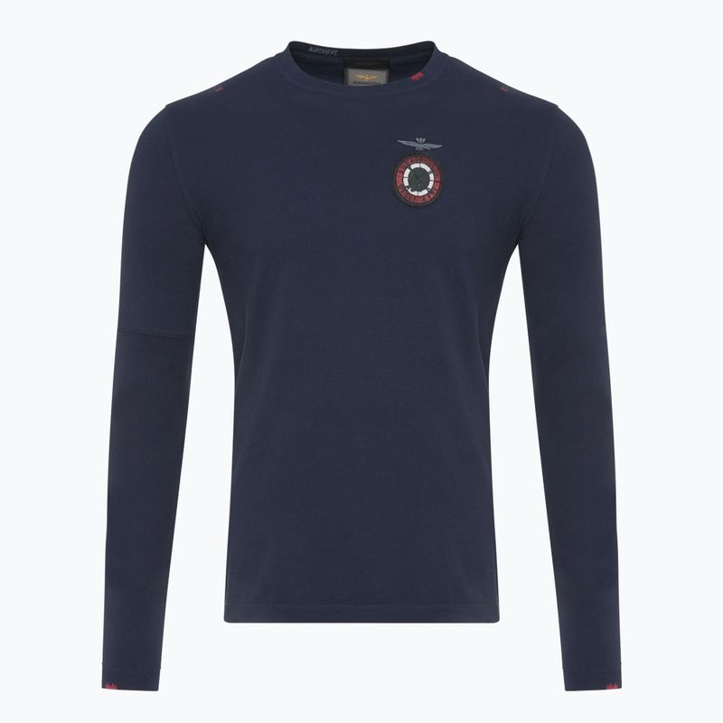 Férfi hosszú ujjú felső Aeronautica Militare Flying Team dark blue