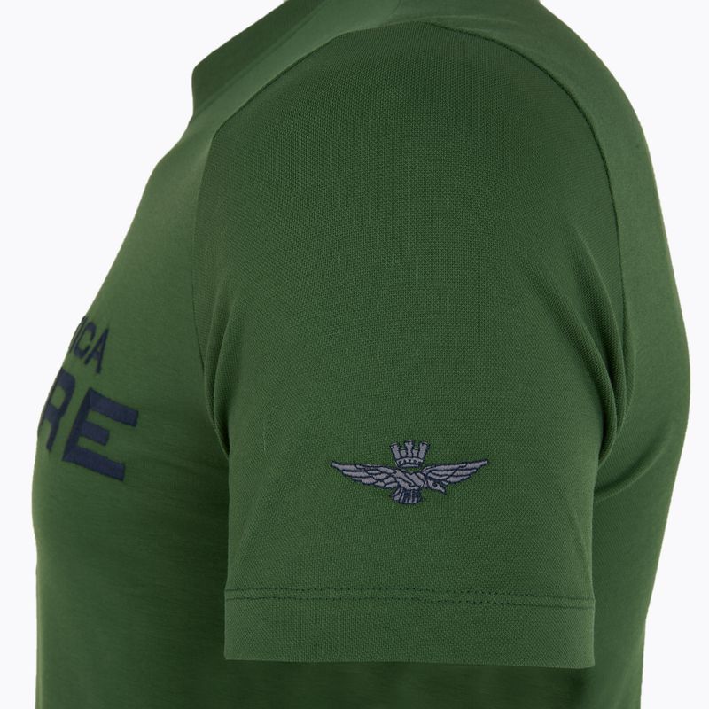 Férfi póló Aeronautica Militare 251TS2379J674 erdőzöld 4