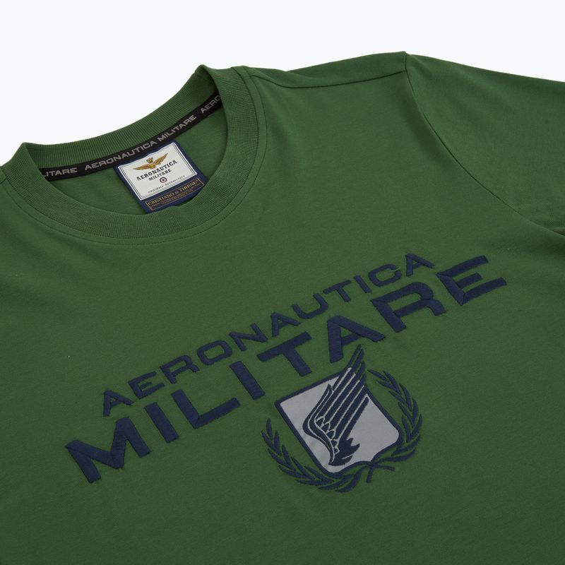Férfi póló Aeronautica Militare 251TS2379J674 erdőzöld 5