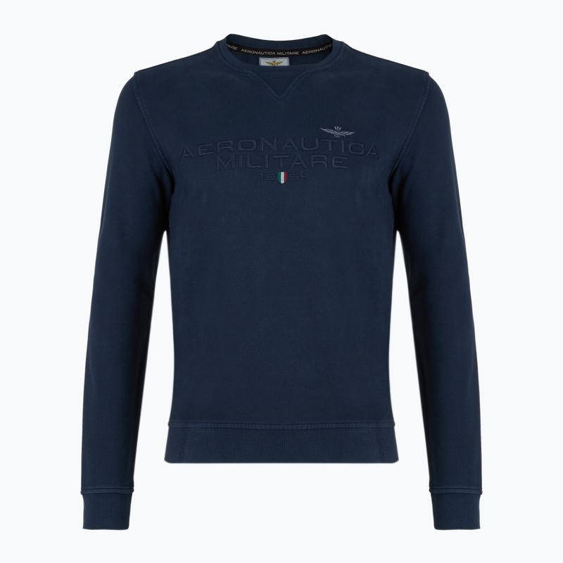 Férfi pulóver Aeronautica Militare 251FE1985F539 koptatott tengerészkék