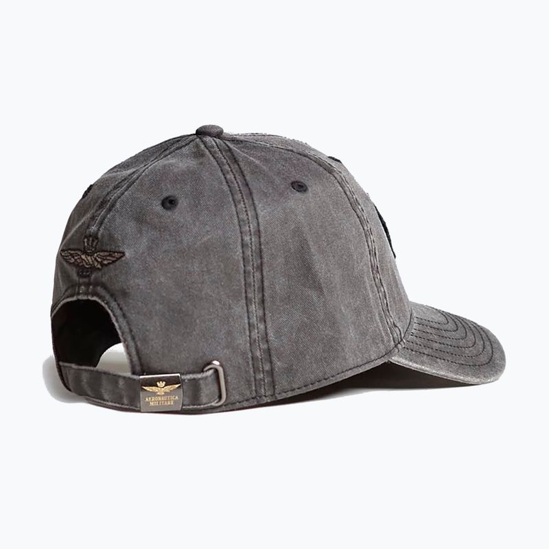 Férfi Aeronautica Militare baseball sapka 251HA1211CT2476 fekete mosott 2