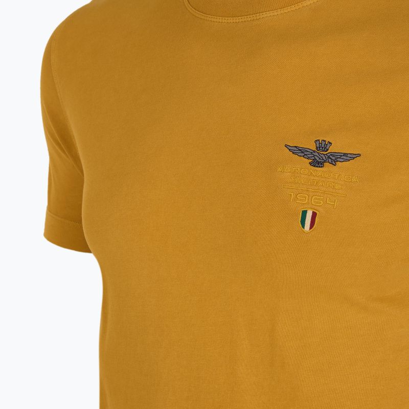 Férfi póló Aeronautica Militare 251TS2377J633 golden spice washed 3