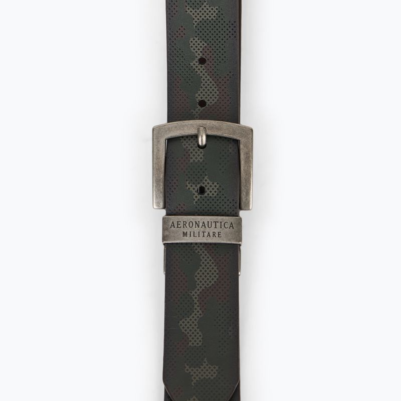 Férfi nadrágszíj Aeronautica Militare 251CP264PL276 camou military olive / testa di moro 2