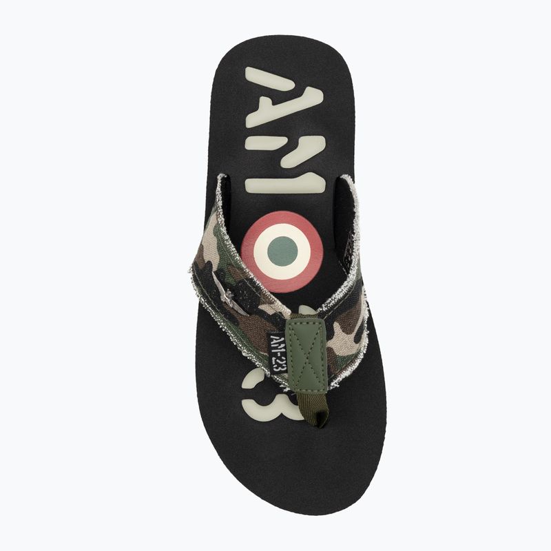 Férfi Aeronautica Militare 251SC310CT3593 terepszínű zöld flip flopok 5